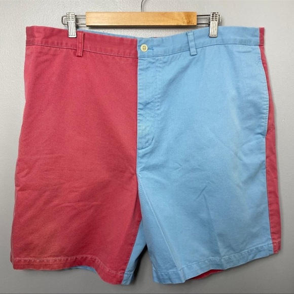 VINEYARD VINES Color Block Blue and Pink Shorts - Picture 1 of 7
